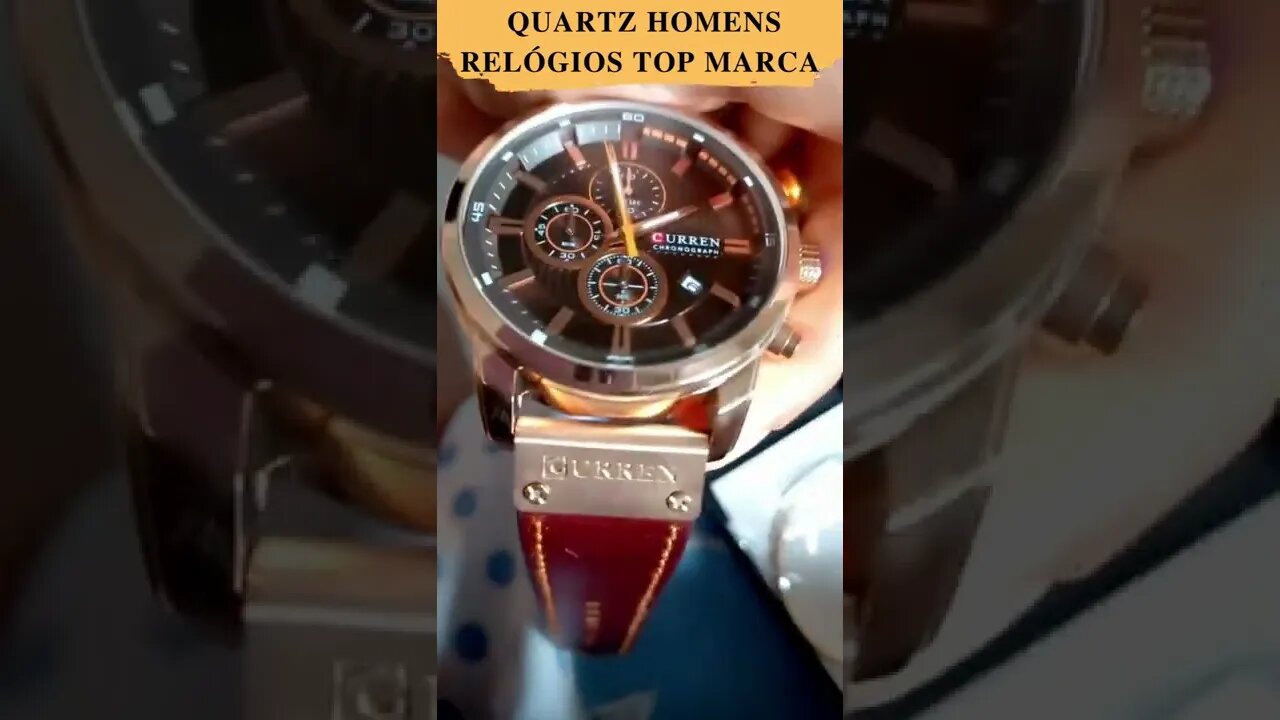 Curren Moda Data Quartz Homens Relógios Top Marca De Luxo Masculino Relógio Cronógrafo @ScanPlay