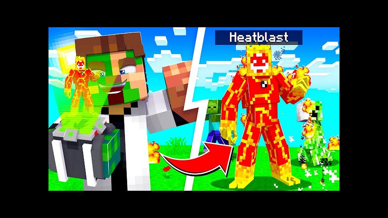 minecraft heatblast skin