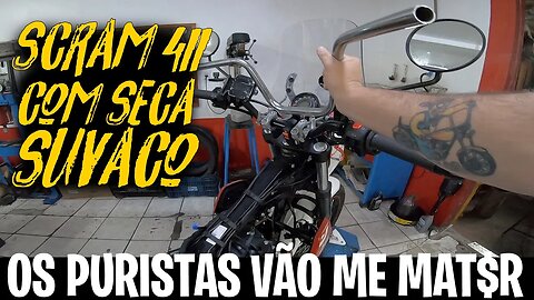 Decidi COLOCAR um SECA SUVACO na SCRAM 411. Moto Excursão EUA começando