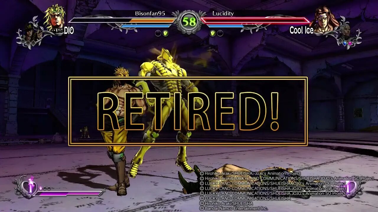 JoJo All Star Battle R: Nintendo Switch Rage Quit TOP RANK User: Lucidity - Second Rage Quit