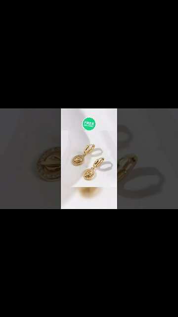 Lovely High Quality Copper Inlaid Zirconium Universe Earrings For Women #shorts #fashion #love #fyp