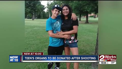 Tulsa teen on life support is about to give others life