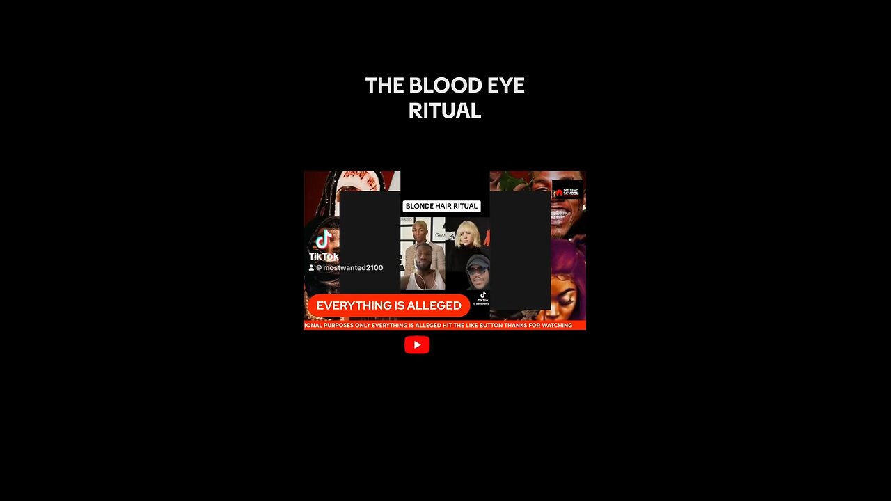 HOLLYWOOD EXPOSED: THE BLOOD 🩸 EYE RITUAL