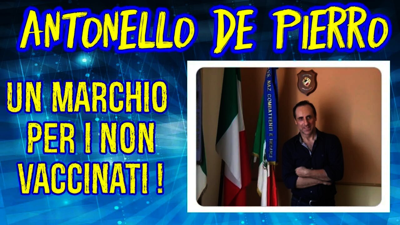 Proposta shock del politico De Pierro : un marchio per i non vaccinati !