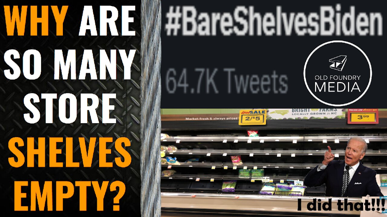 Bare Shelves Biden Hashtag TRENDS on Twitter - Inflation and Supply Chain not under control