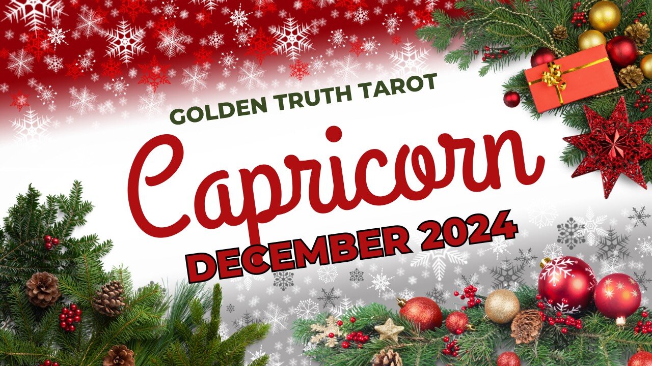 ♑️🔮CAPRICORN Tarot reading predictions for December 2024🔮♑️