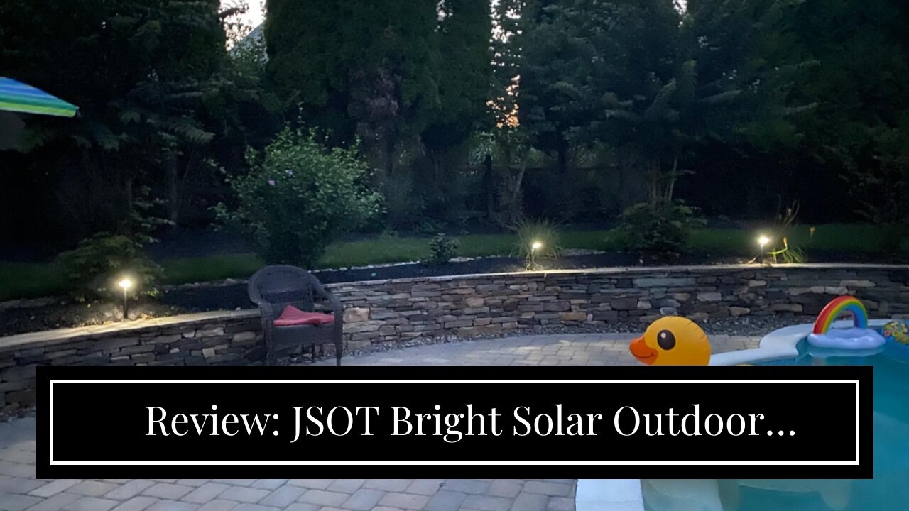 Review: JSOT Bright Solar Outdoor Lights,4 Pack Solar Pathway Lights Waterproof Landscape Light...