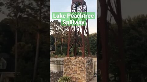 Spillway at Lake Peachtree. #lakepeachtree #movingtopeachtreecity