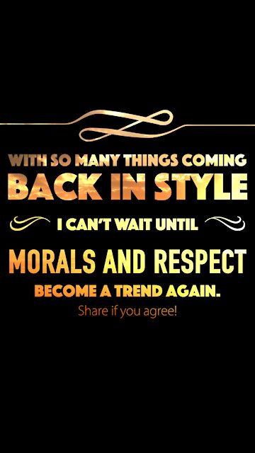 Morals and Respect [GMG Originals]