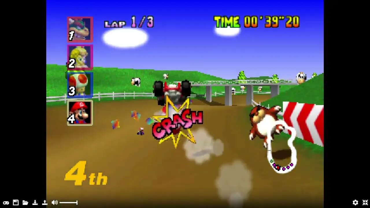 Mario Kart 64 - Moo Moo Farm Gameplay