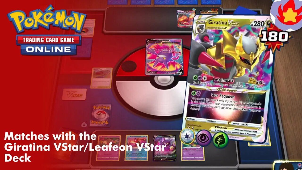 Matches with the Giratina VStar/Leafeon VStar Deck | Pokemon TCG Online