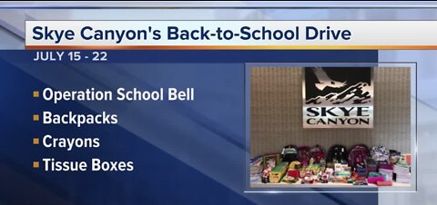 Skye Canyon back-to-school drive