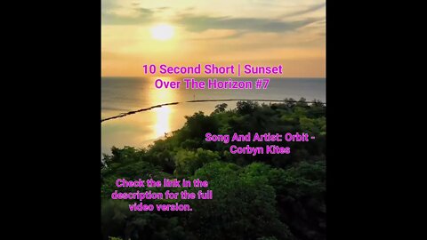 10 Second Short | Sunset Over The Horizon | Meditation Music #shorts #music#7 @Meditation Channel