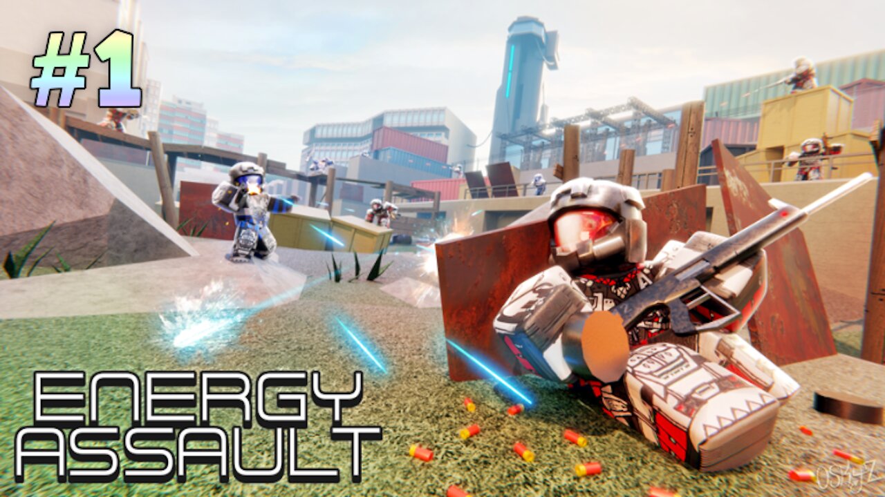 Energy Assault Roblox Gameplay #1 - first game, reaching rank 5