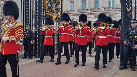 The King's Guards rehearsal King's coronation #thekingsguard