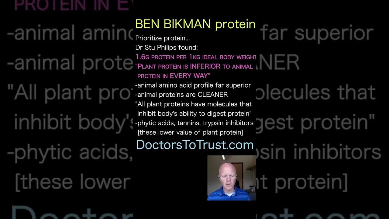 BEN BIKMAN. Prioritize animal protein