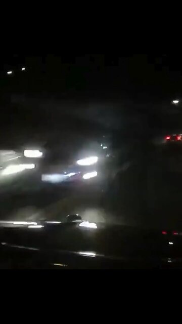 WILD. Stolen Car Crashes, Flips Over on Police Car