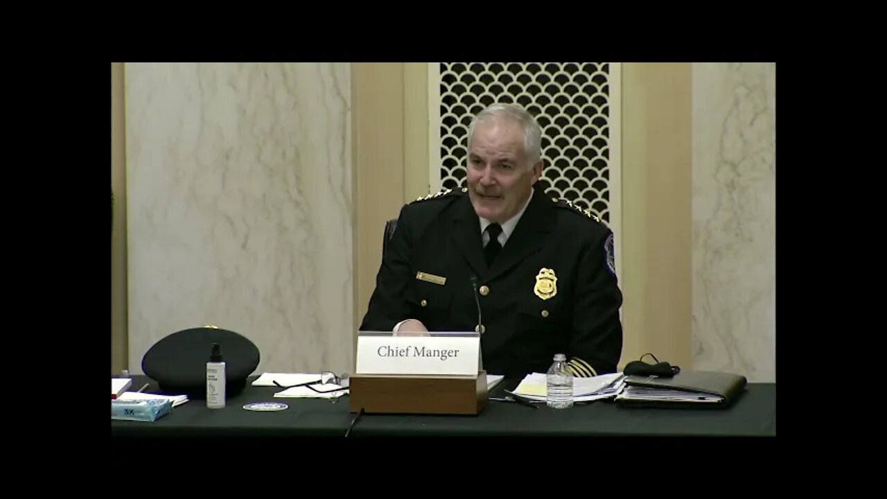 Blunt Questions U.S. Capitol Police Chief Thomas Manger At Rules Hearing