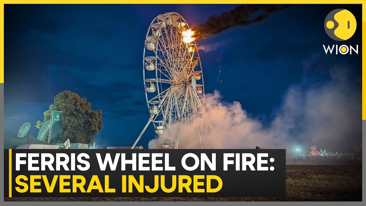 Germany: Ferris Wheel catches fire at Summer music festival, injures over 30 people | WION