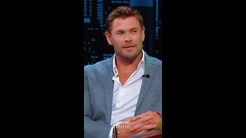 Chris Hemsworth with Jimmy Kimmel show