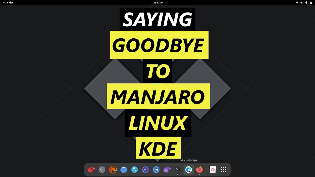 Goodbye Manjaro Linux KDE | Hello Garuda Gnome