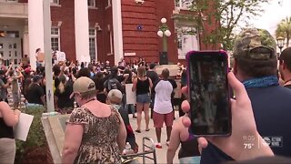 Counter-protester arrested at Brooksville protest over killing of George Floyd