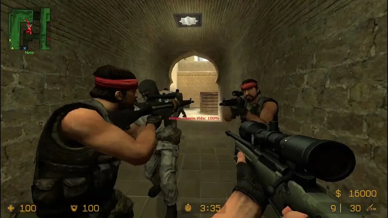 Counter Strike Source Dust 1 Bots #23 Just Only Sniper Rifles