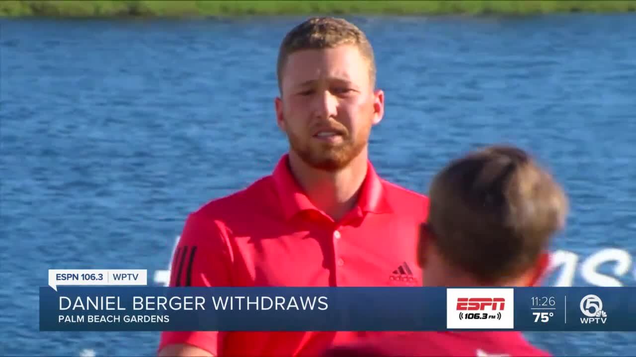 Daniel Berger withdraws from Honda Classic