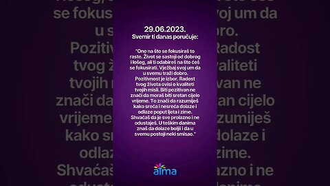 Poruka Svemira 29.06.2023. 💙