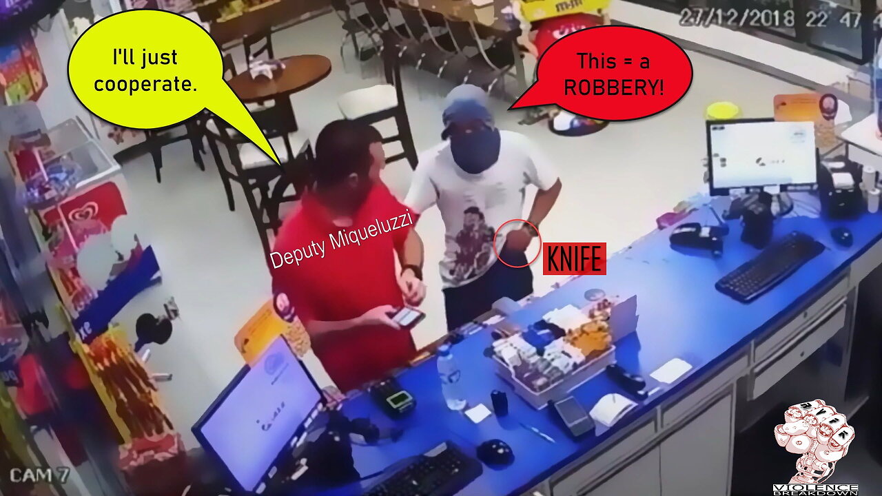 A robber goes for an easy robbery but meets an MP officer and a deputy
