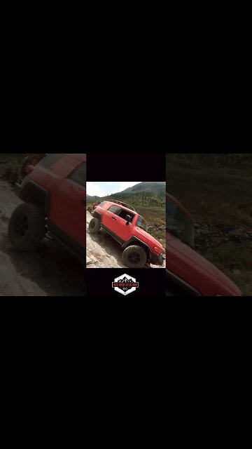 Dangerous steps on black bear pass that time, I almost rolled the FJ on Black Bear Pass