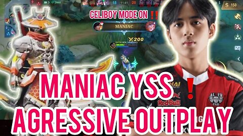 MANIAC ‼️ YI SHUN SHIN AGRESSIVE OUTPLAY | AE CELIBOY MODE ON | MOBILE LEGENDS