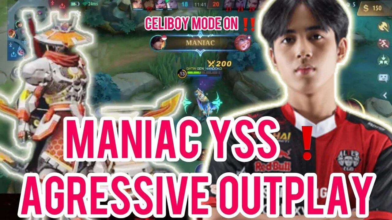 MANIAC ‼️ YI SHUN SHIN AGRESSIVE OUTPLAY | AE CELIBOY MODE ON | MOBILE LEGENDS