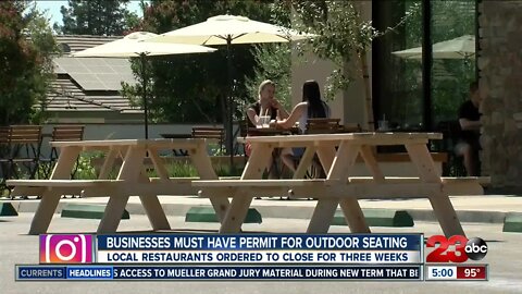 Businesses required to have permit to expand outdoor seating