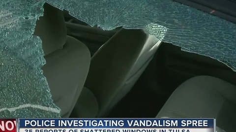 Tulsa Police Investigating Vandalism Spree