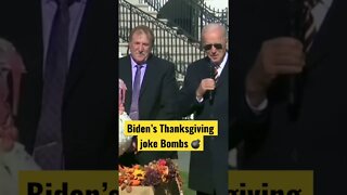 Joe Biden’s Cringey Thanksgiving Joke BOMBS!