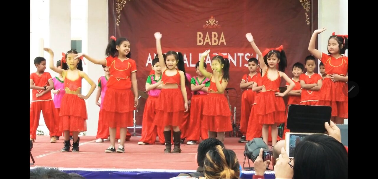 beautiful children dance in school