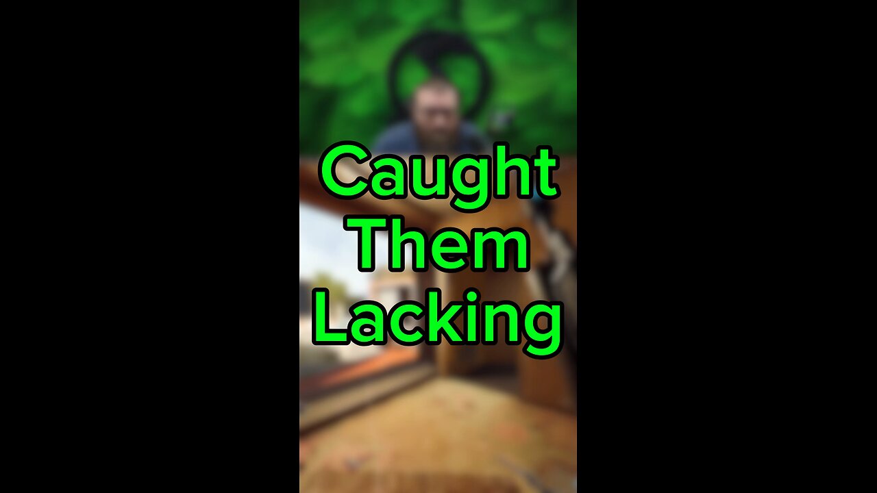 Caught them lacking in the pods!