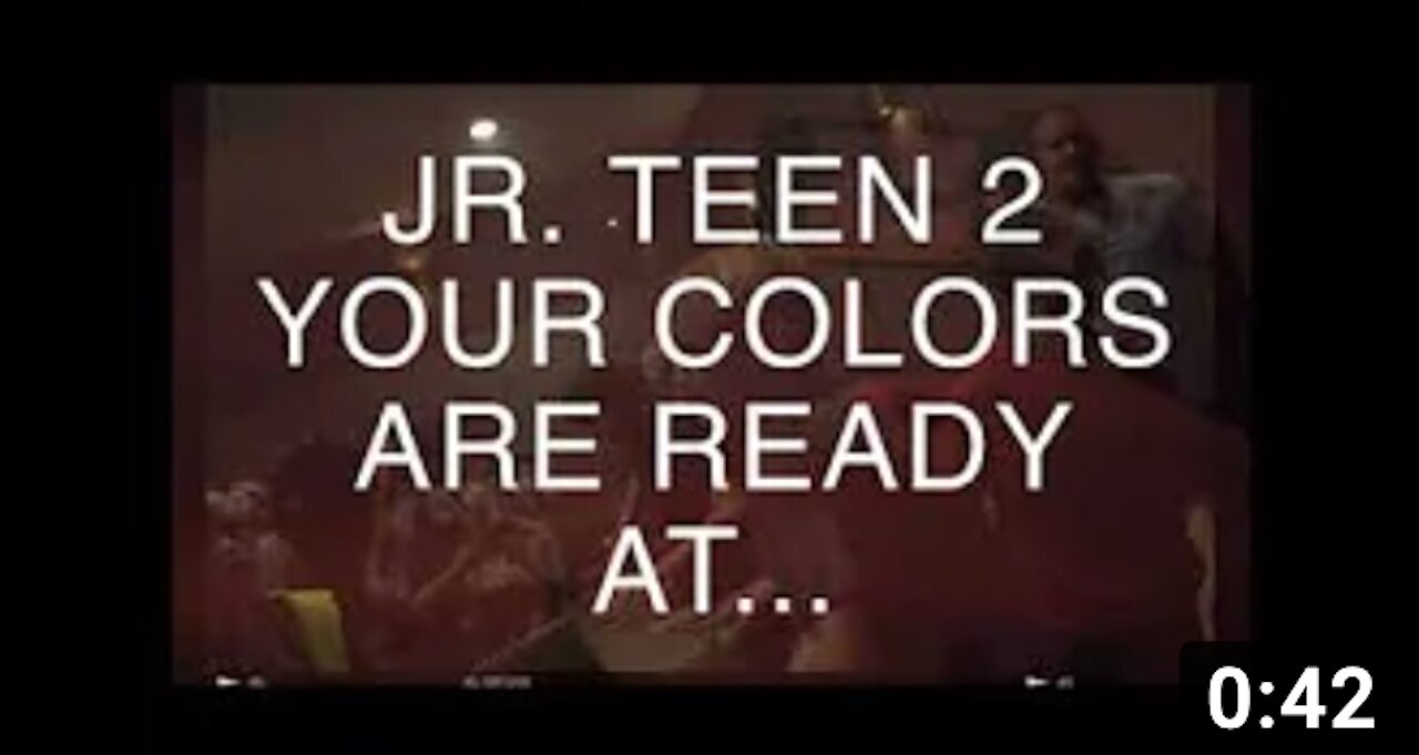 JR TEEN 2 YOUR COLORS ARE READY!!!