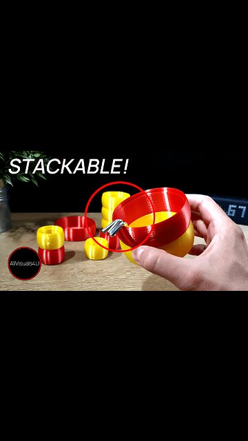 🧮 Let's Stack - 3D Printed Desk Organizer - 3D Printed Boxes - 3D Printed Desk Items