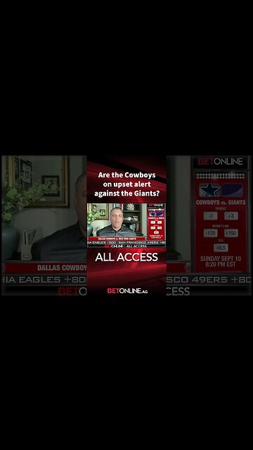 Cowboys on Upset Alert on Week 1? #NFL #cowboys 🏈👀