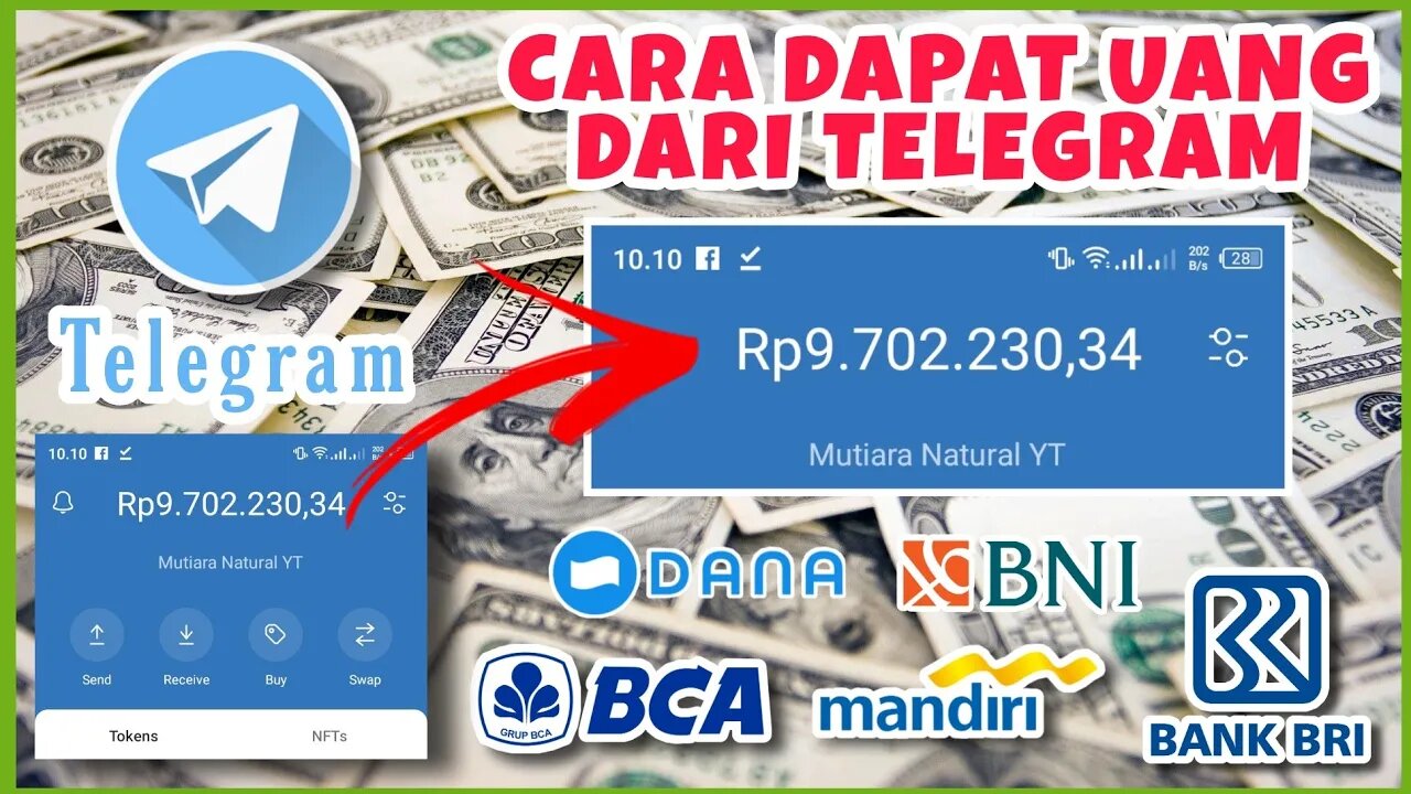 CARA DAPATKAN UANG DARI TELEGRAM 2022 TERBARU . 9 Juta #UangDariTelegram