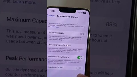 Enable heart battery status on iphone #iphonetricksandtips #iphonehacksyouneedtoknow