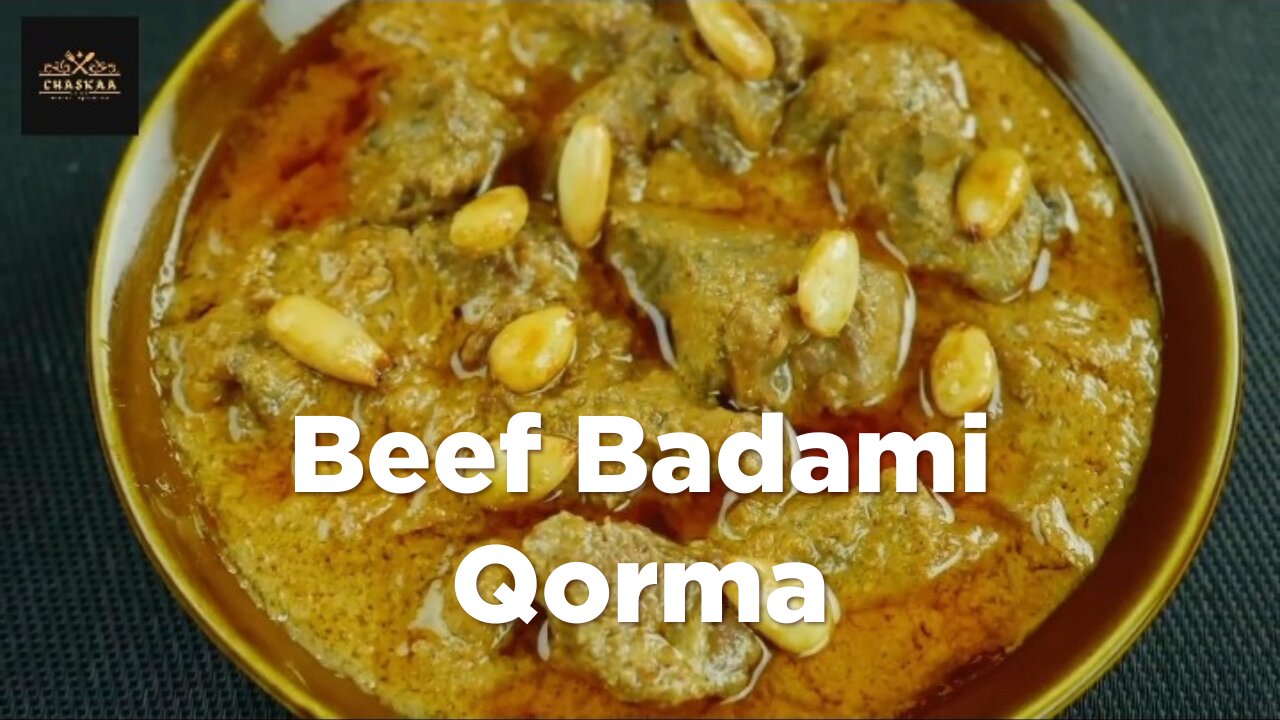 Beef Badami White Qorma _ Recipe _ by Chaskaa