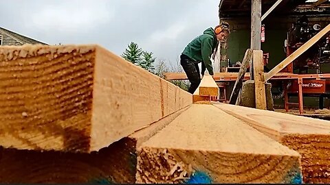 Operating The Sawmill With My Sister