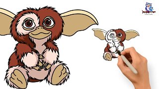 How to Draw Gizmo Mogwai Gremlins - Art Tutorial