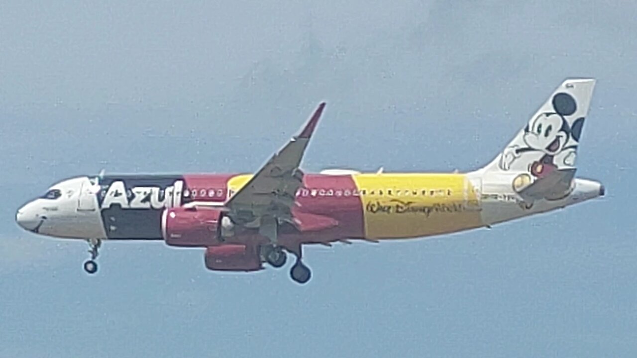 Airbus A320NEO PR-YSH Mickey Mouse vindo de Campinas para Manaus