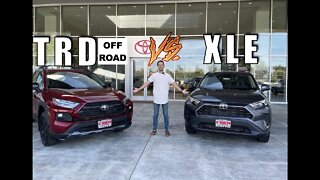 Toyota RAV4 TRD OFF-ROAD 2022 vs XLE | review, features