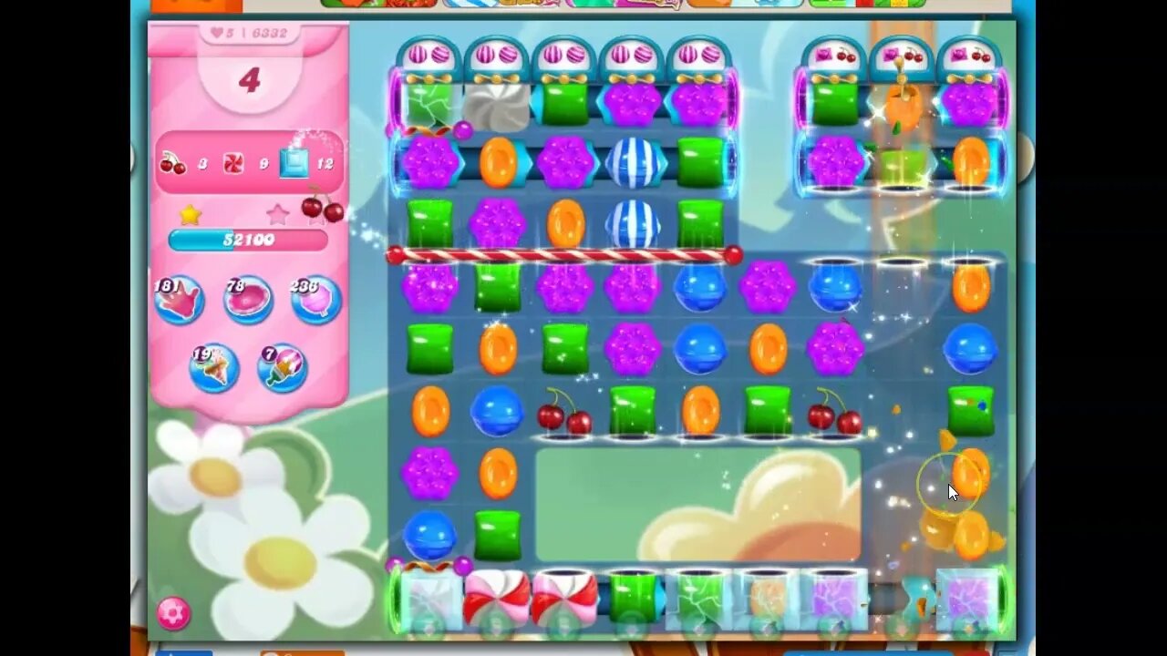 Candy Crush Level 6332 Talkthrough, 26 Moves 0 Boosters