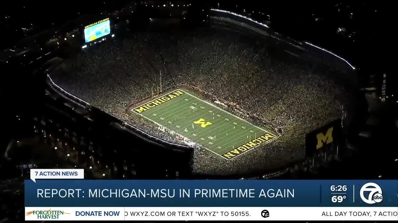 Report: Michigan vs. Michigan State to be night game for second straight season